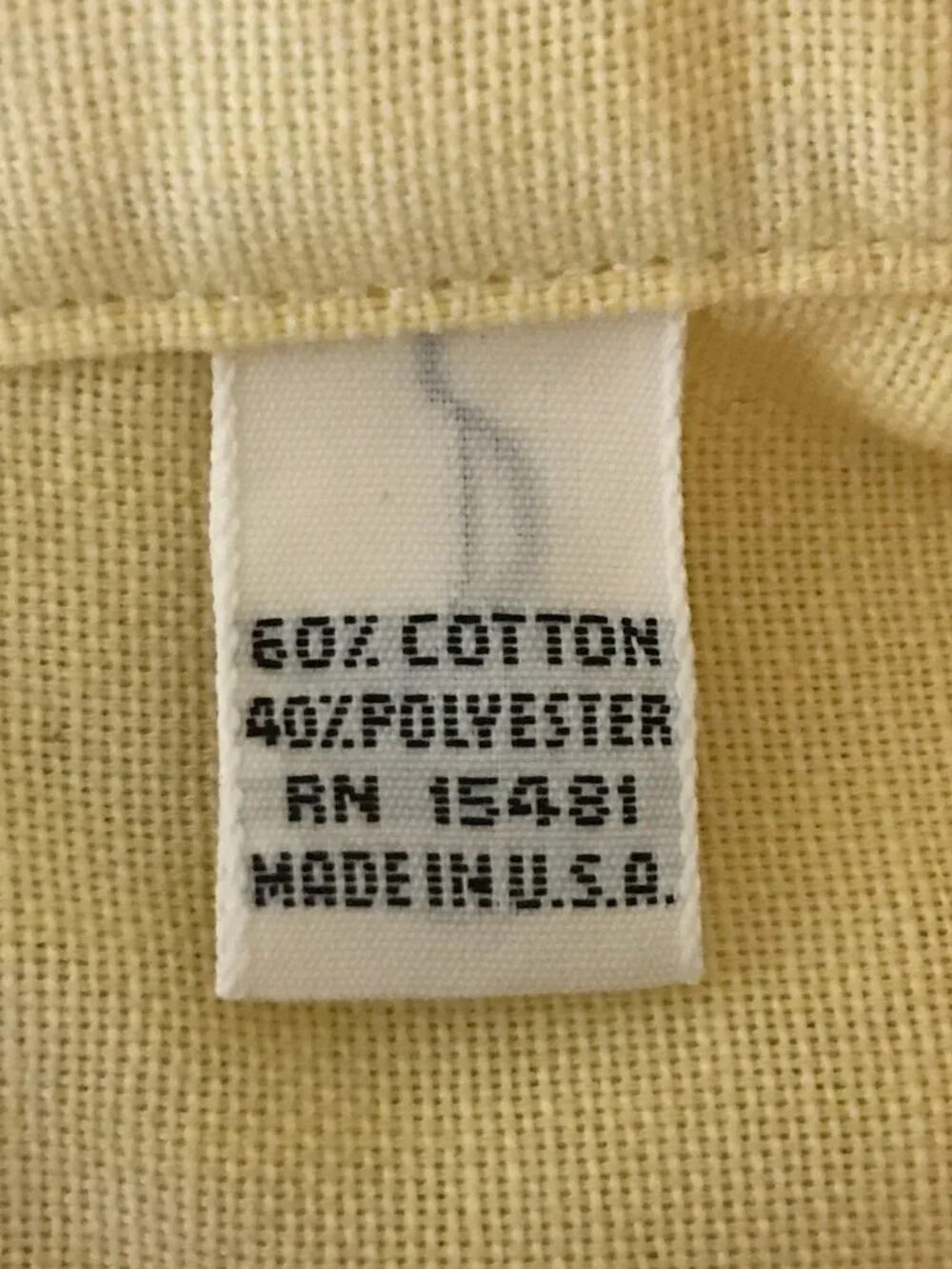 Cabela's Men's 17.5 XXL Yellow Long Sleeve Button Up Button Down Collar Shirt